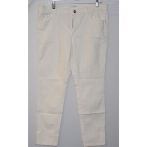 Ann Taylor Loft Off White Cordoury Pants Size 12